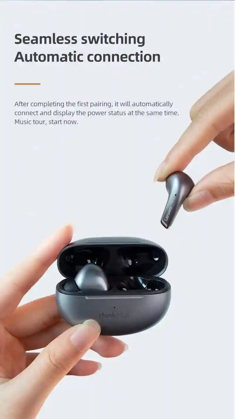 Lenovo LP5 Pro Wireless Earbuds - Low Latency Gaming Headset Tidesmit