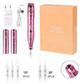 Permanent Makeup Machine for Microblading & Eyeliner - Silver/Pink Permanent Makeup Machines Pink Tidesmit