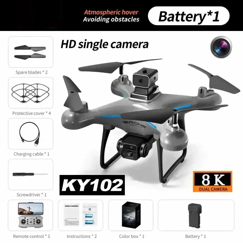 8K Camera Drone with Dual Lens Obstacle Avoidance - Foldable Quadcopter 8K-SC-1B Tidesmit