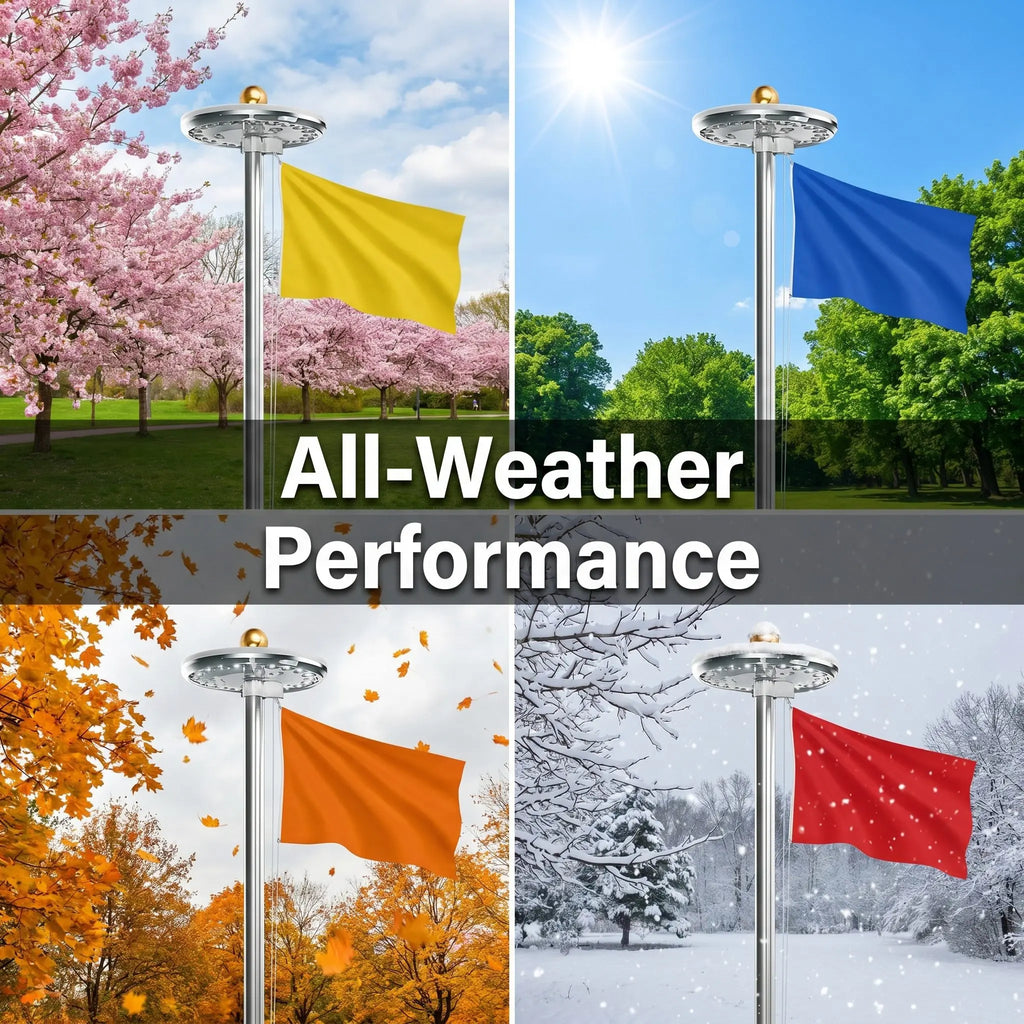 Solar LED Flagpole Light IP65 Waterproof Auto On Off Solar Powered Umbrella Landscape Lamp Energy Saving Portable Camping Light Outdoor Decor for Tent Patio Garden Yard Lawn Path Street