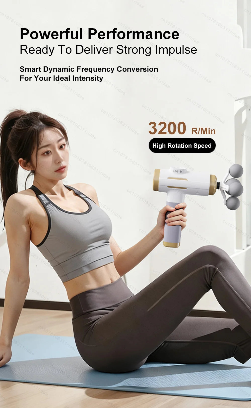 Muscle Massage Gun - 99-Level Deep Tissue Recovery - White Set Fascia Gun Tidesmit