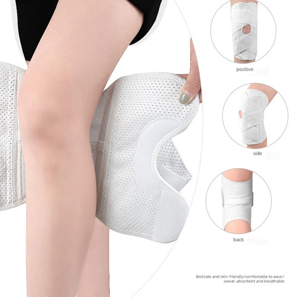 1PC Compression Knee Brace Support, Knee Wrap with Side Stabilizers for Knee Pain, Running, Meniscus Tear, ACL, Arthritis Relief