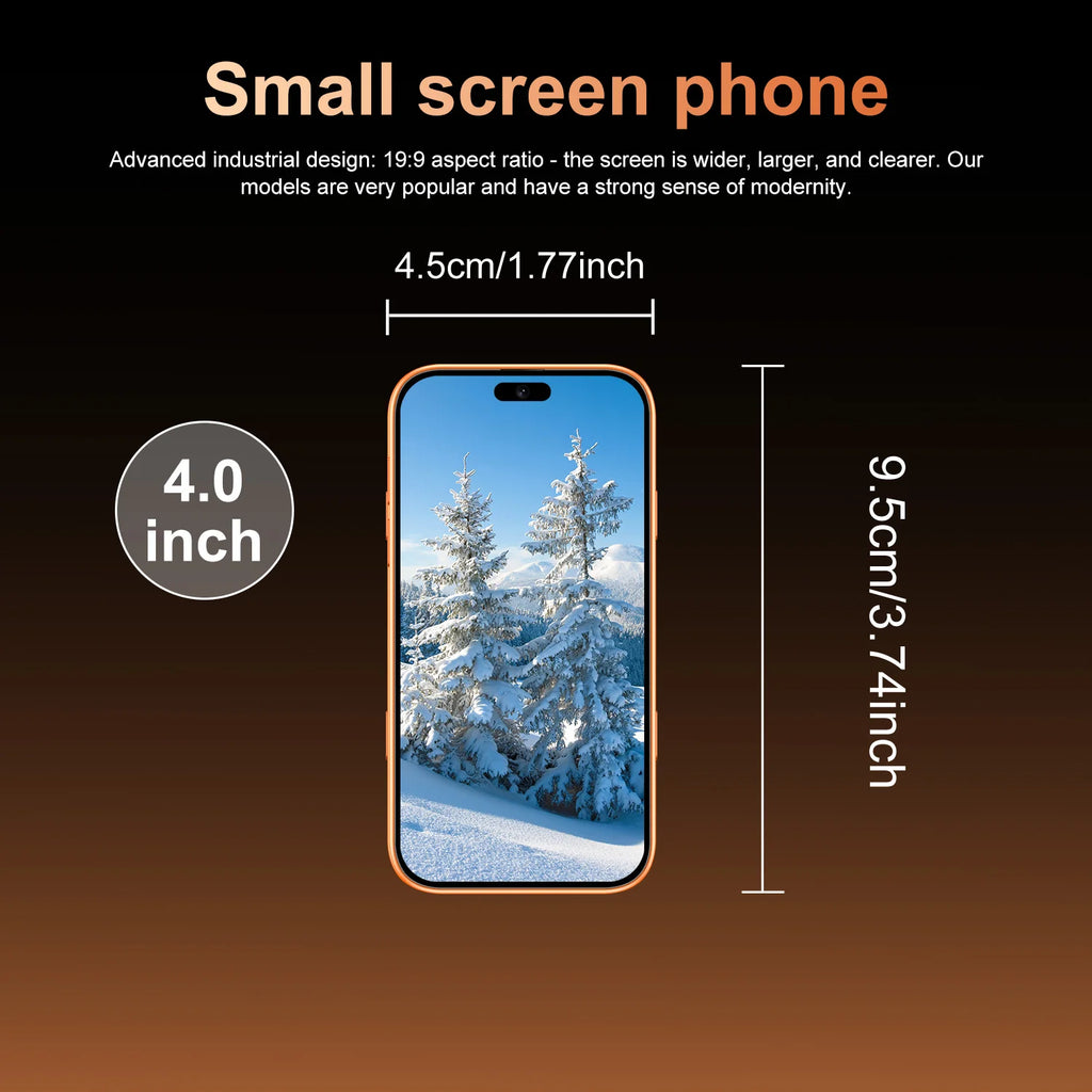 IVMI 17 mini 2GB RAM 16GB ROM Smartphones Android 8.1 Dual SIM 4.0"Display WIFI Bluetooth Play Store 3G Small Mobile Phone