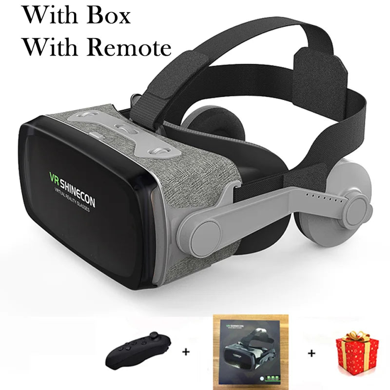 VR Headset for Smartphones | Immersive 3D Smart Glasses by Tidesmit With Remote A Tidesmit