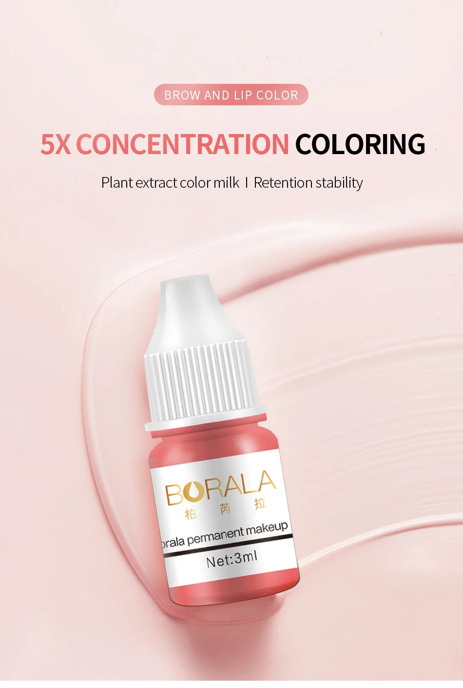 Permanent Makeup Lip Pigments 3ml for Professional Microblading PMU Devices Permanent Makeup Machines Tidesmit