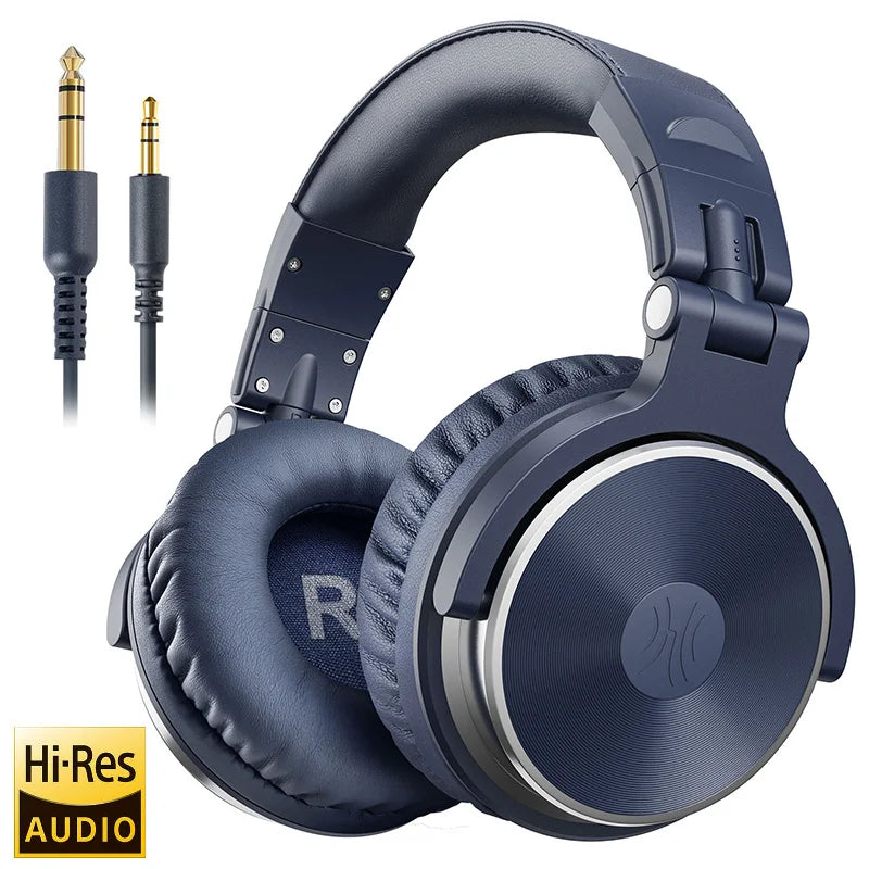 Studio Monitor Wired Headphones - High-Res Audio Pro-10/50 Series Pro-10-Blue Tidesmit