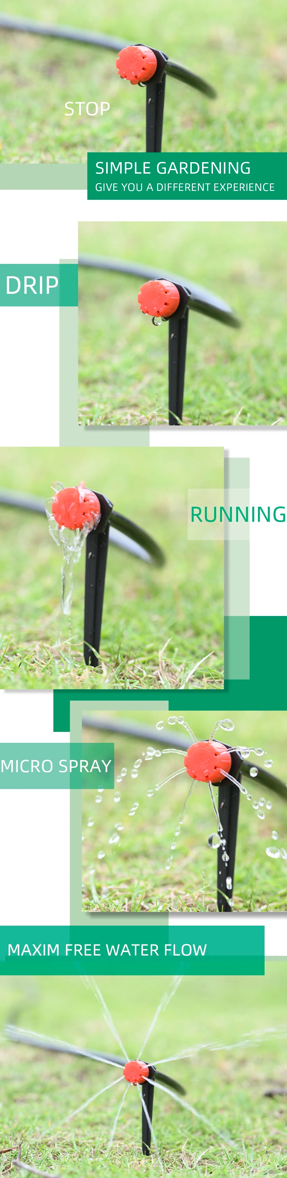 5M-60M Drip Irrigation System Plant Watering Set Watering Kits Adjustable Drippers For Irrigation Micro Garden Watering System
