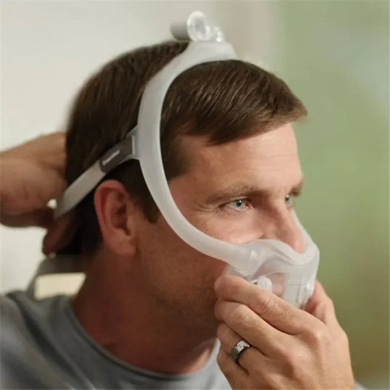 Full Face Mask for Philips Dreamwear Anti Snoring Mouth Nose Mask Auto CPAP Bipap Sleep Apnea With Mask Frame Headgear Hose