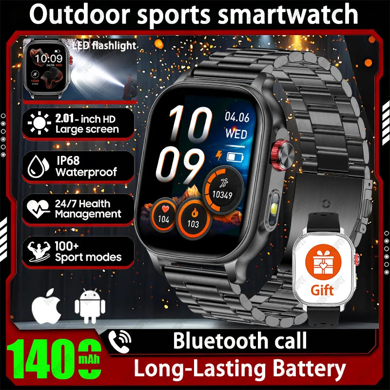 2026men's andwomen'ssmartwatches,2.01-inch high-definitiontouchscreen,1400mAhultra long battery life,men'sandwomen'sholidaygifts