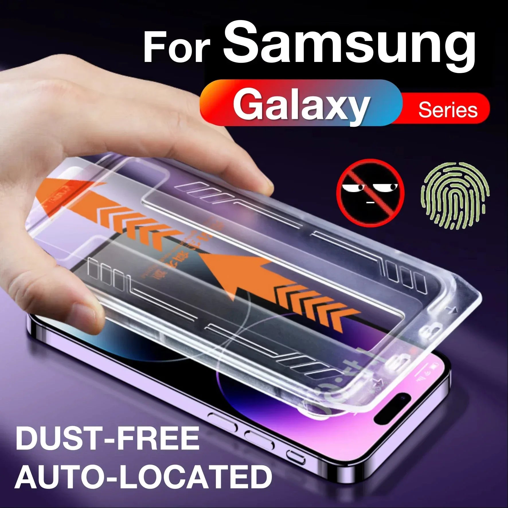 Privacy Screen Protector Samsung Galaxy - 9H Anti-Peep Tempered Glass Tidesmit