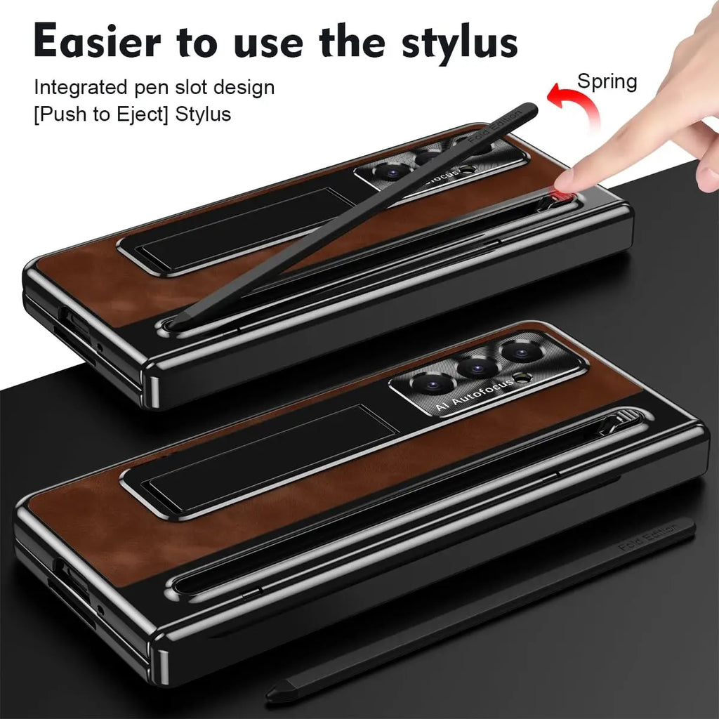 Samsung Galaxy Z Fold 7 Case with S Pen Holder and Kickstand Tidesmit
