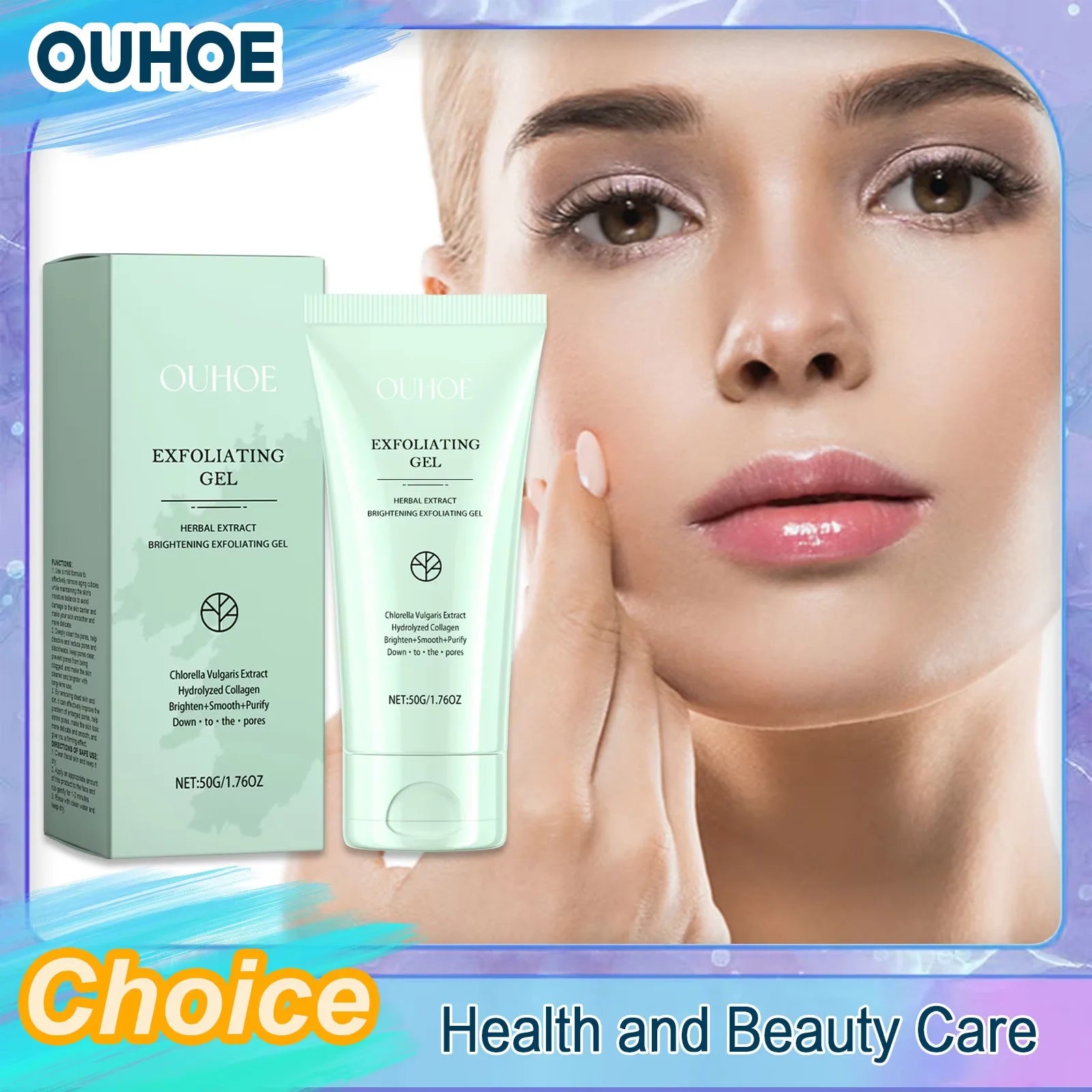 Exfoliating Peeling Gel for Face - Brightening 50g Skin Care Scrubs Treatments Tidesmit
