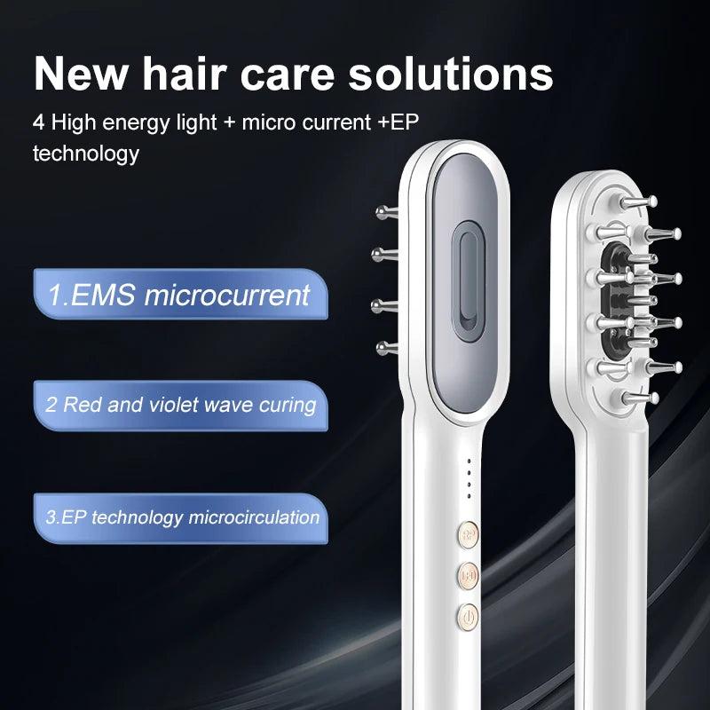 Red Light Therapy Hair Growth Comb - Professional Scalp Massager Relaxation Treatment Tidesmit