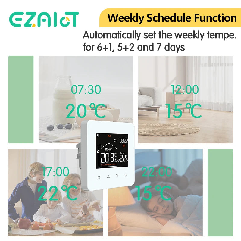 WiFi Smart Thermostat for Electric & Water Floor Heating | Tidesmit Tidesmit