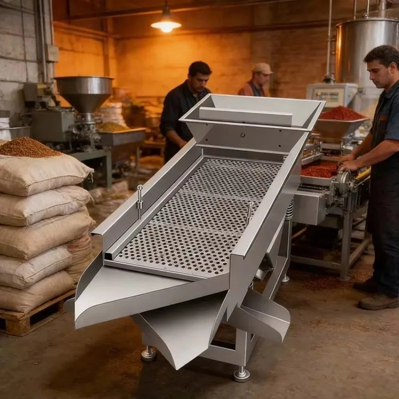 Custom Wheat Sifter Household Impurity Linen Commercial Screens Vibro Removal Multi-function Circular Vibrating Screen