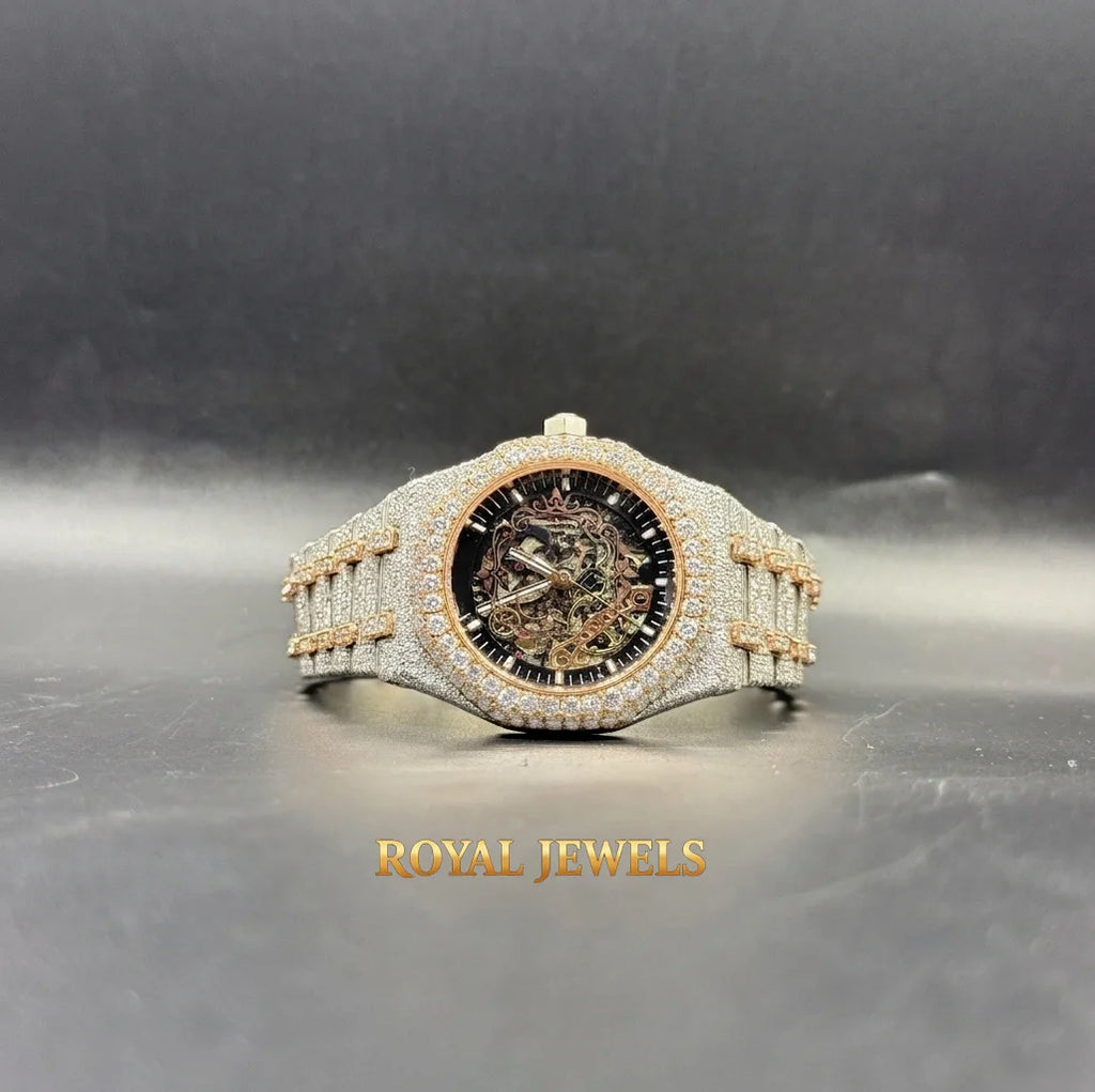 Hot Sale Mossinate Mechanical Watch Stainless Steel Bracelet Dial Round Men Luxury Wristwatch for Daily Wear