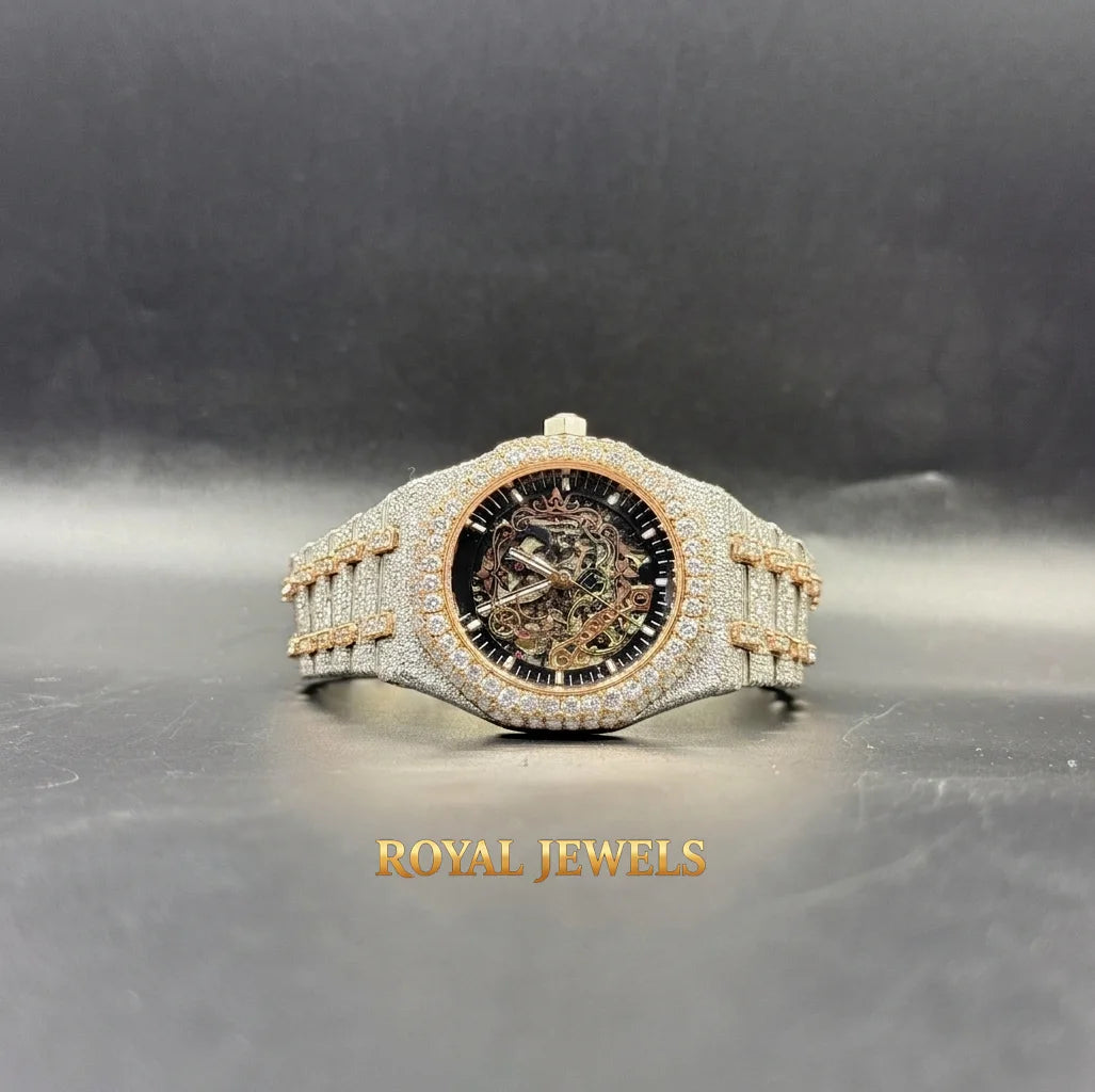 Hot Sale Mossinate Mechanical Watch Stainless Steel Bracelet Dial Round Men Luxury Wristwatch for Daily Wear