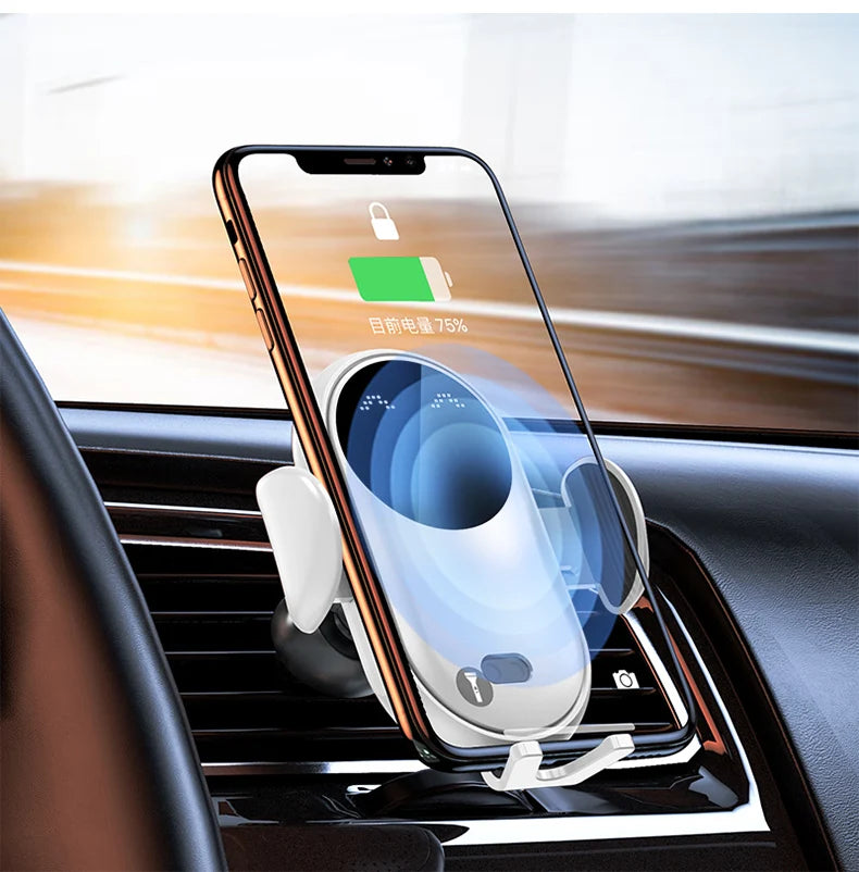 Wireless Car Charger Mount 30W Fast Charging Phone Holder for Car Tidesmit