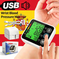 Digital Tensiometer Health Medical BP Sphygmomanometer Wrist Cuff Digital Blood Pressure Monitor Heart Rate Pulse Meter Tonomete