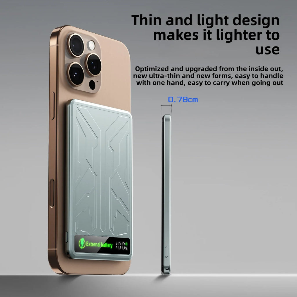 Tidesmit Magnetic Wireless Portable Charger - 10000mAh PD 20W Fast Charging Tidesmit