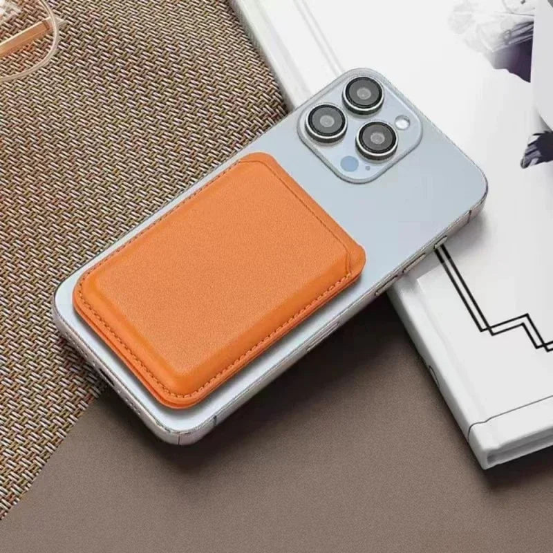 Magnetic Leather Wallet Case for iPhone 15 Pro Max with Kickstand Tidesmit