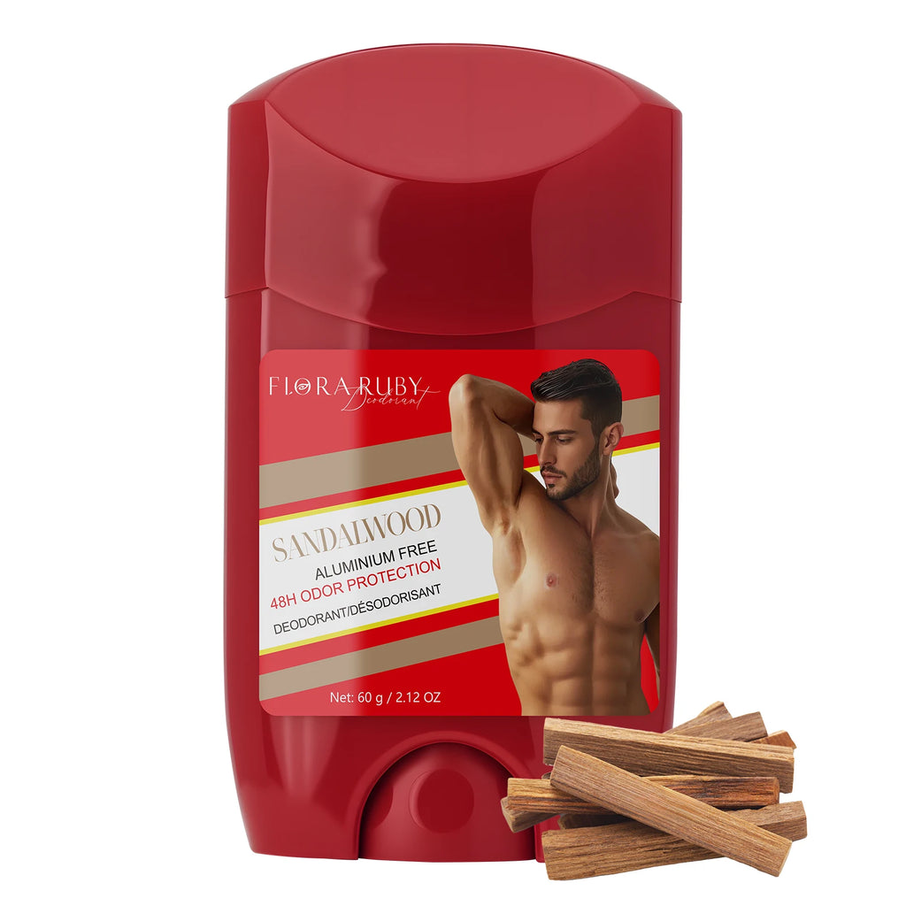 Tidesmit Old Spice Sandalwood aluminum-free deodorant cream for men, providing long-lasting sweat and odor protection.