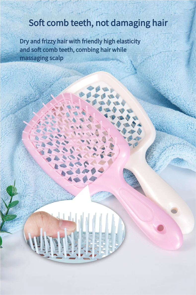 Detangling Hair Brush - Ergonomic Massage Comb for Wet Curly Hair Massage Chairs Tidesmit