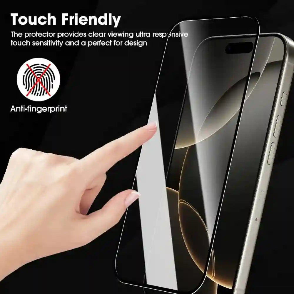 iPhone Tempered Glass Screen Protector - Full Coverage 4 Pack by Tidesmit AE Tidesmit