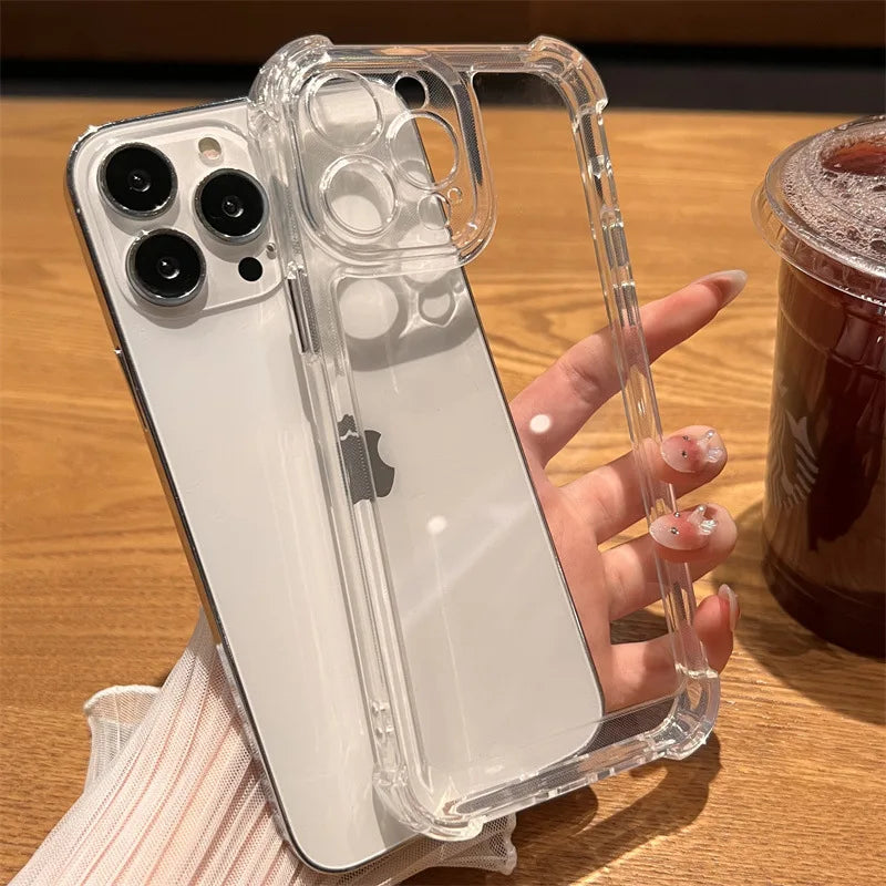 iPhone 16 Pro Max Shockproof Case | Clear Slim Fit Hard Cover Tidesmit