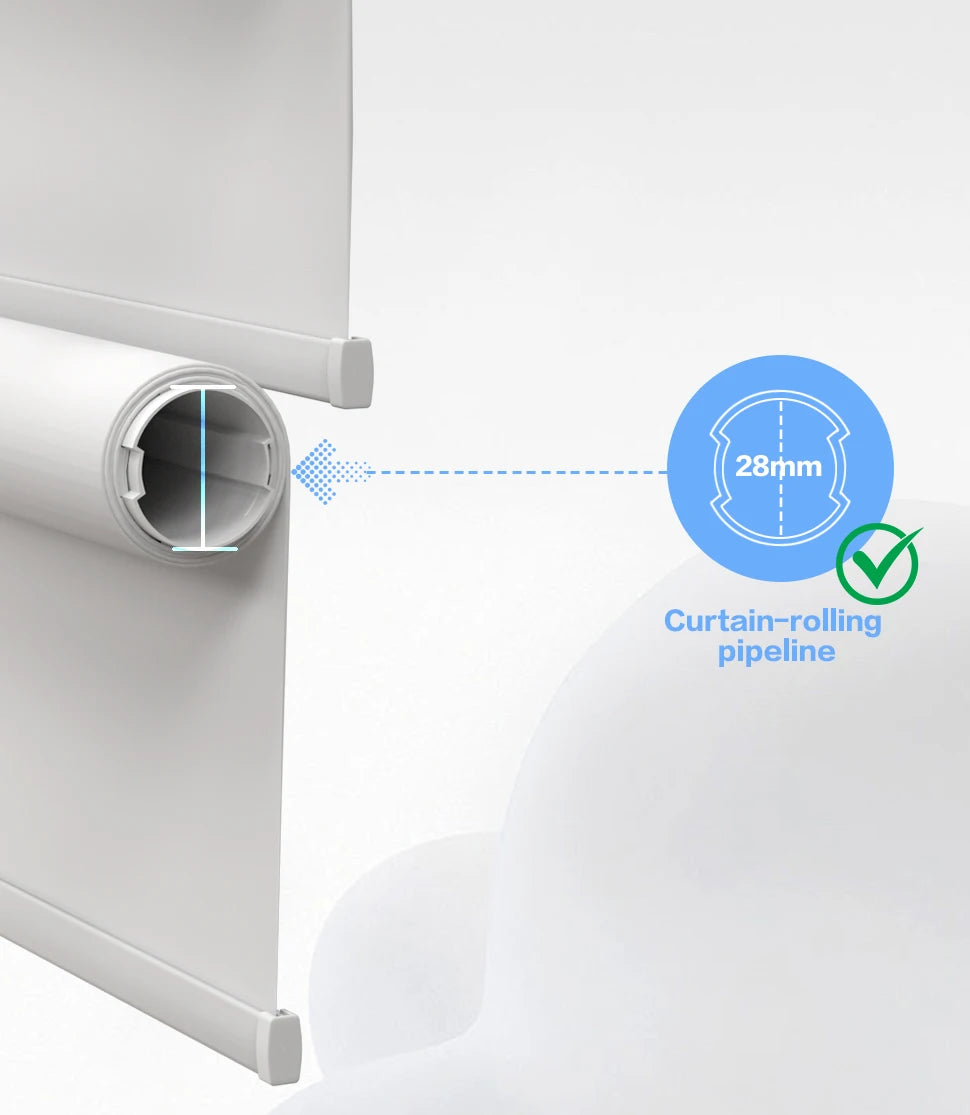 Tidesmit 28mm Smart Roller Shade Motor - Matter Over WiFi Compatible Tidesmit