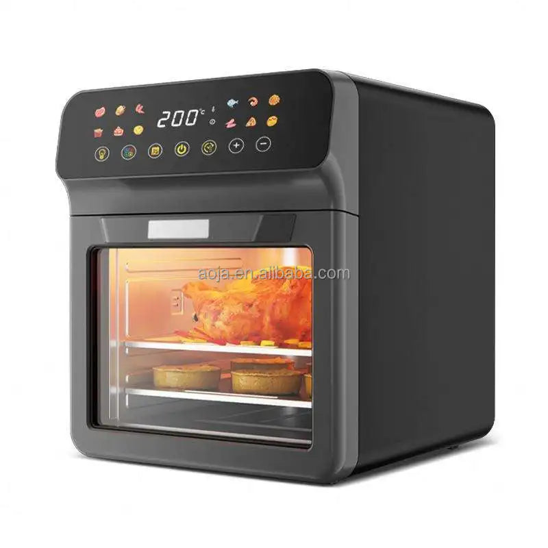 AOJA Factory Smart Stainless Steel Air Fryer Oven 15L Large Capacity Multi-Function Energy Saving Household Kitchen Appliance