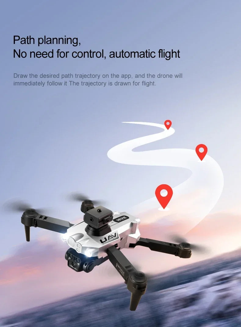 8K GPS Drone with Triple Camera - Obstacle Avoidance & Foldable Design Tidesmit