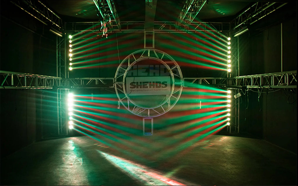 SHEHDS 8x12W RGBW Multicolor LED Bar Beam Moving Head Light With Flight Case Fast Shipping For DJ's Sets Venue Strong Daylight