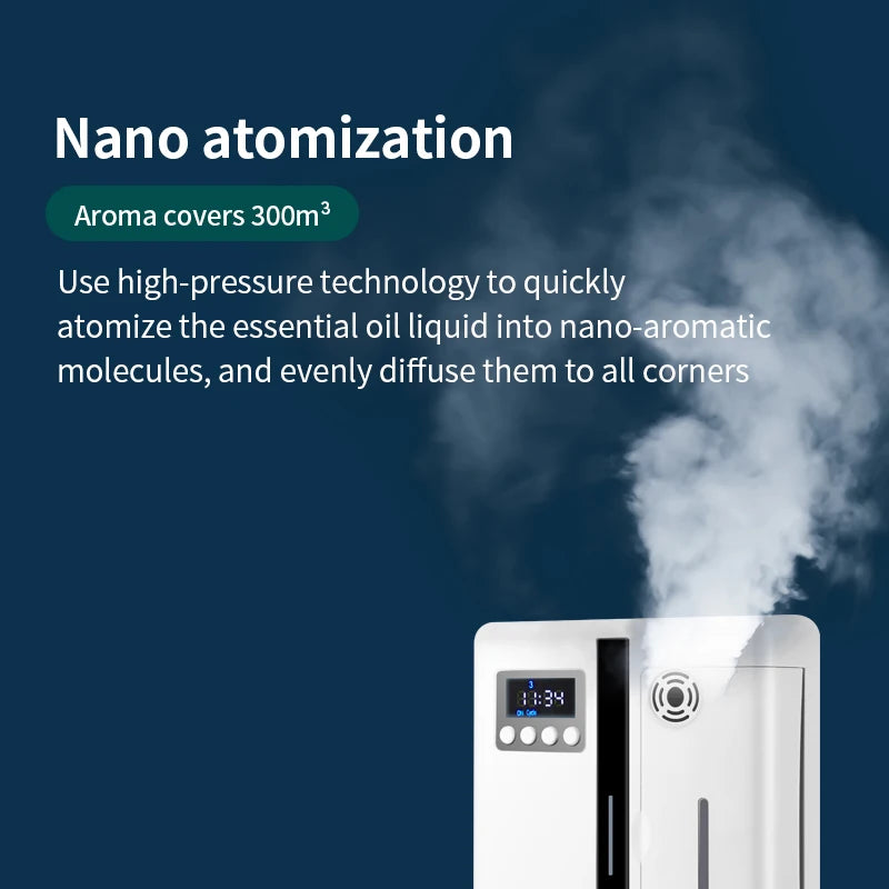 NAMSTE Bluetooth 300m³ Smart Essential Oil Aroma Diffuser Waterless Wall-mounted Aromatherapy Machine 200ml Capacity Home Hotel