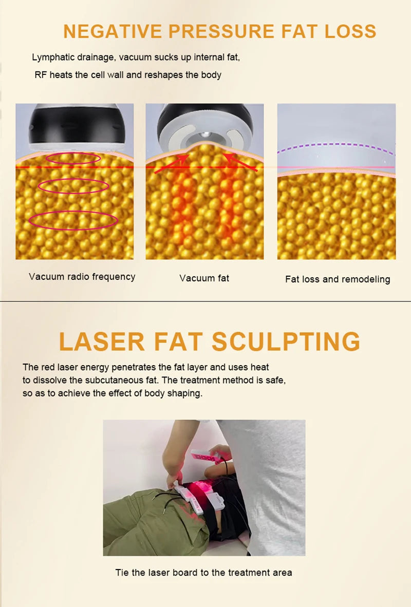 9-in-1 Ultrasonic Cavitation Machine for Professional Body Slimming Body Shaping Massage Equipment Tidesmit