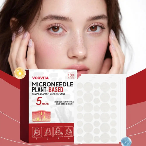 VORVITA microneedle facial blemish care patches, 180pcs box and patch sheet