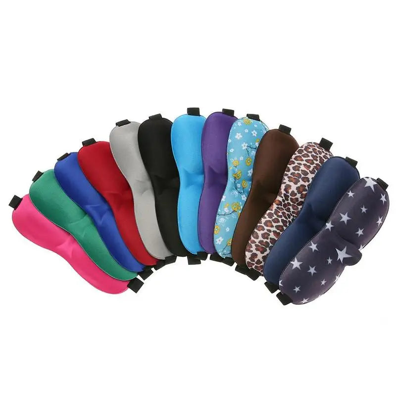 3D Sleeping Eye Mask Travel Rest Aid Eye Cover Patch Paded Soft Sleeping Mask Blindfold Eye Relax Massager