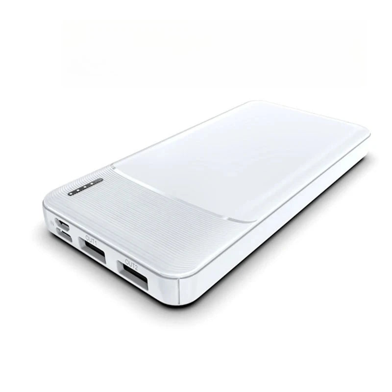 20000mAh Fast Charging Power Bank - 120W PD USB-C Travel Battery White Tidesmit