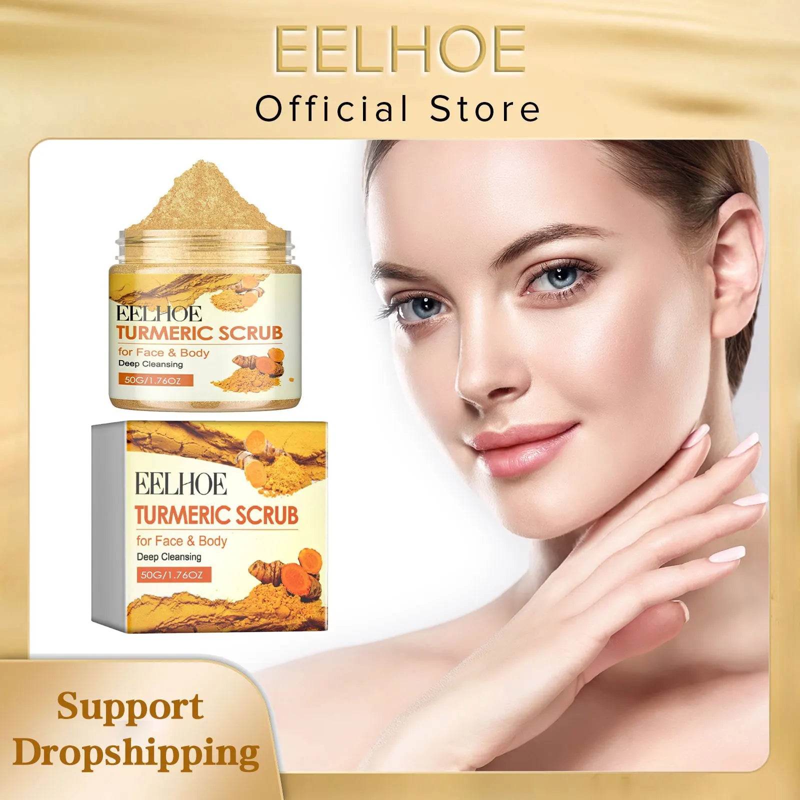 Turmeric Exfoliating Scrub for Natural Skin Radiance - 50g Tidesmit Scrubs Treatments Tidesmit