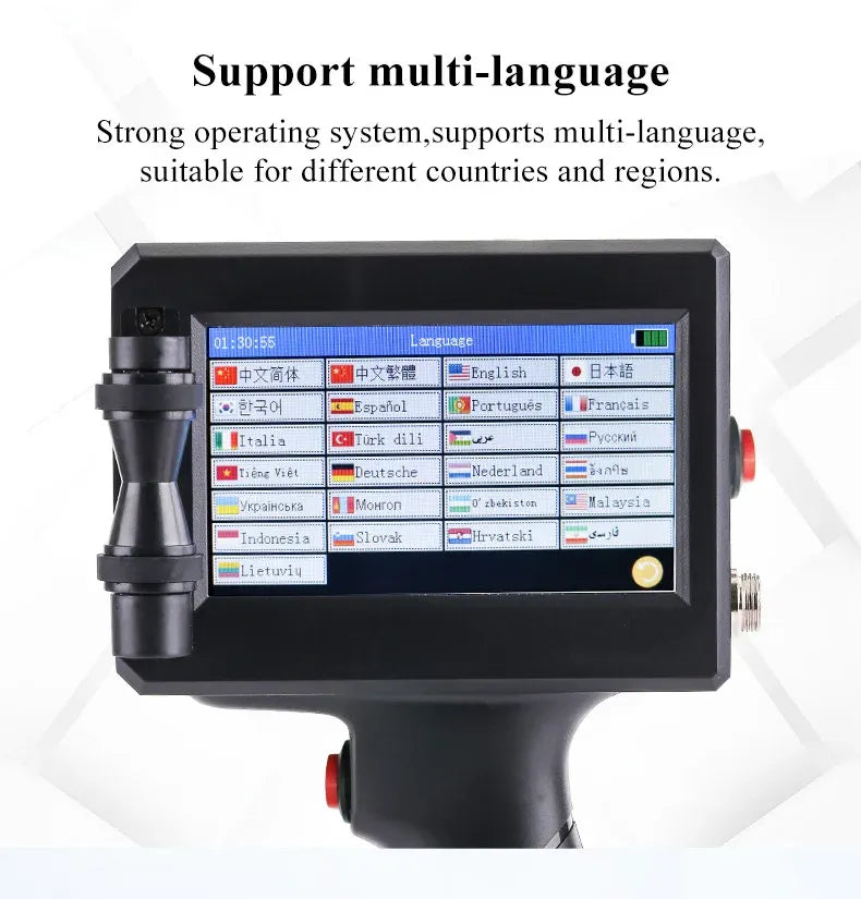 ZM-Z20 25.4mm Handheld Inkjet Printer for Text QR Barcode Batch Number Logo Date Label Coding Machine Portable Mini Printer