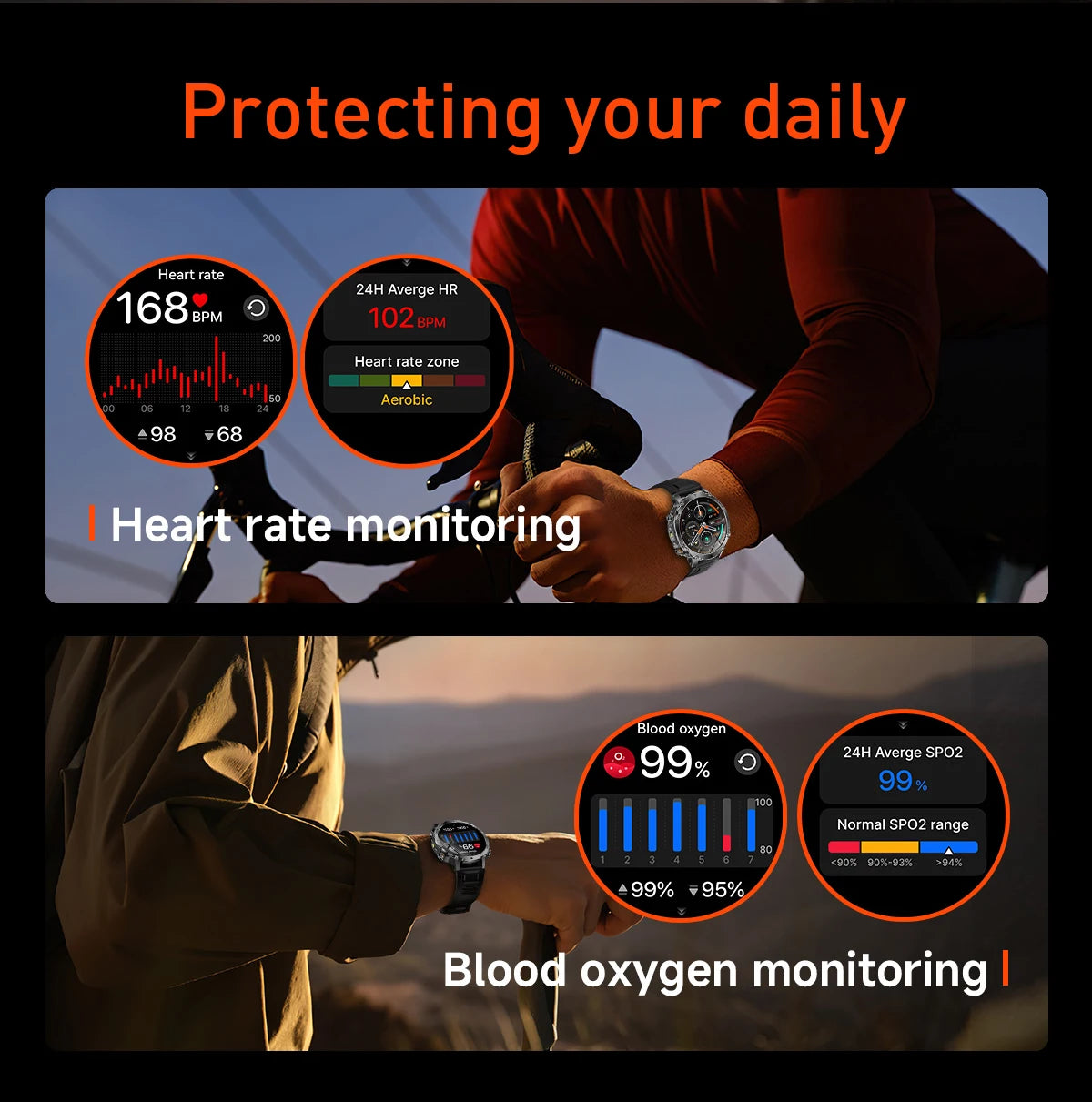 LIGE TANK Ultra Military Smart Watch 1400mAh Battery 10ATM Waterproof Heart Rate LED Flashlight Sports Bracelet Men Smartwatch