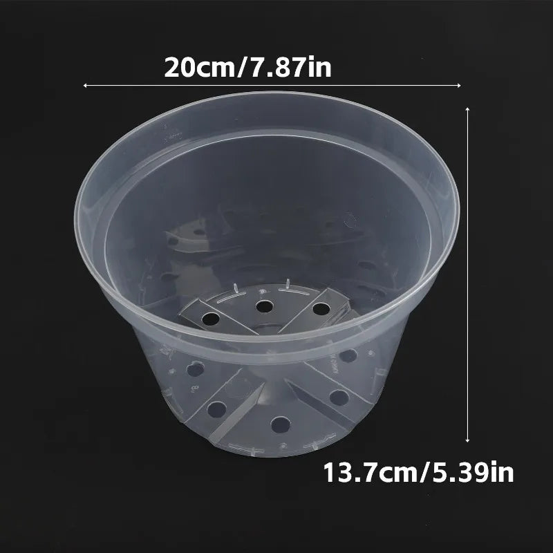 S/M/L/XL Transparent Flowerpot Plant Nursery Pot Seedling Cup Gardening Transplantation Potted Flower Pot Planter Gardening Tool