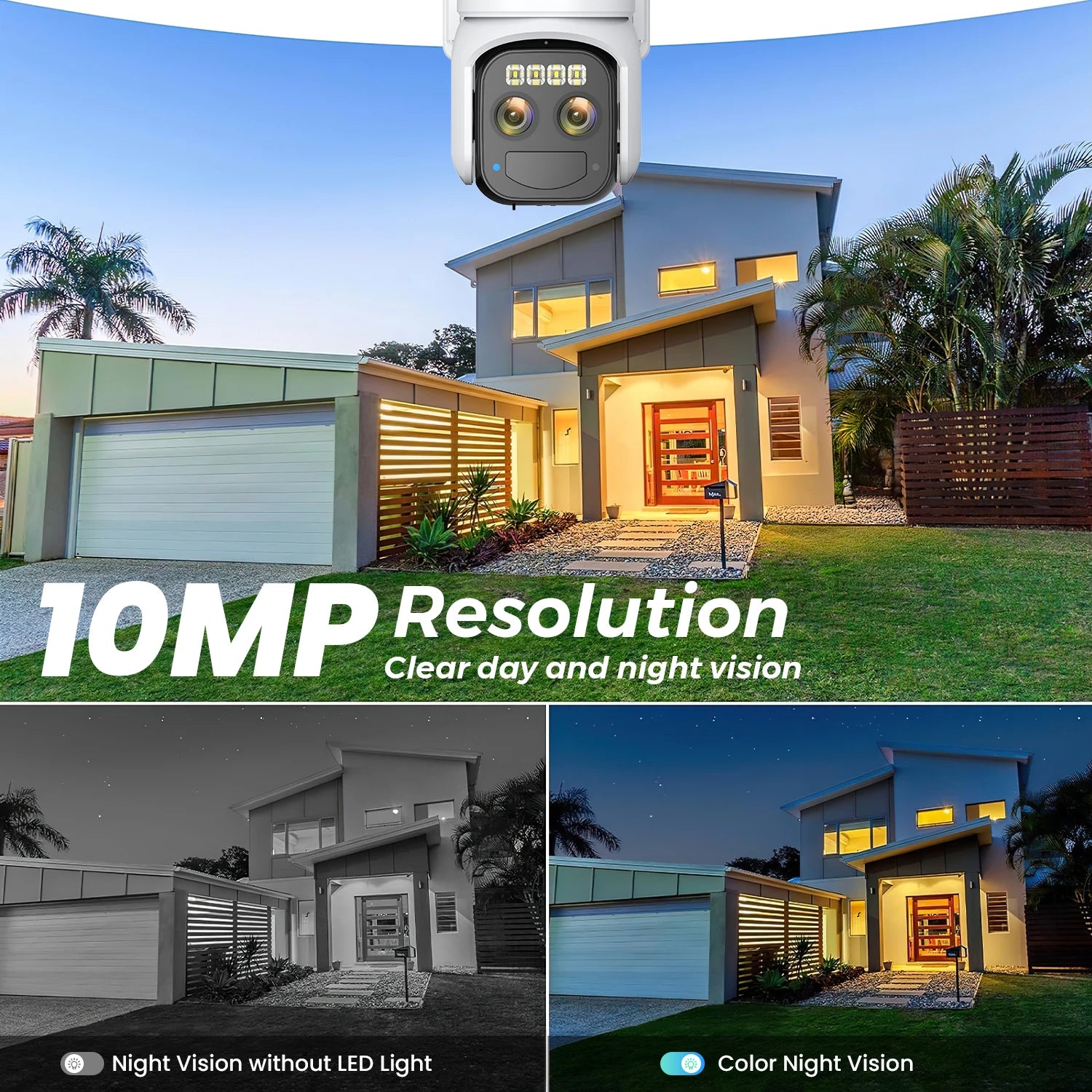 10MP Outdoors Solar Camera 5K PTZ IP 5G Wifi Camera Built in 7500Mah Battery Human Ai Auto Detect Tracking Surveillance Camera