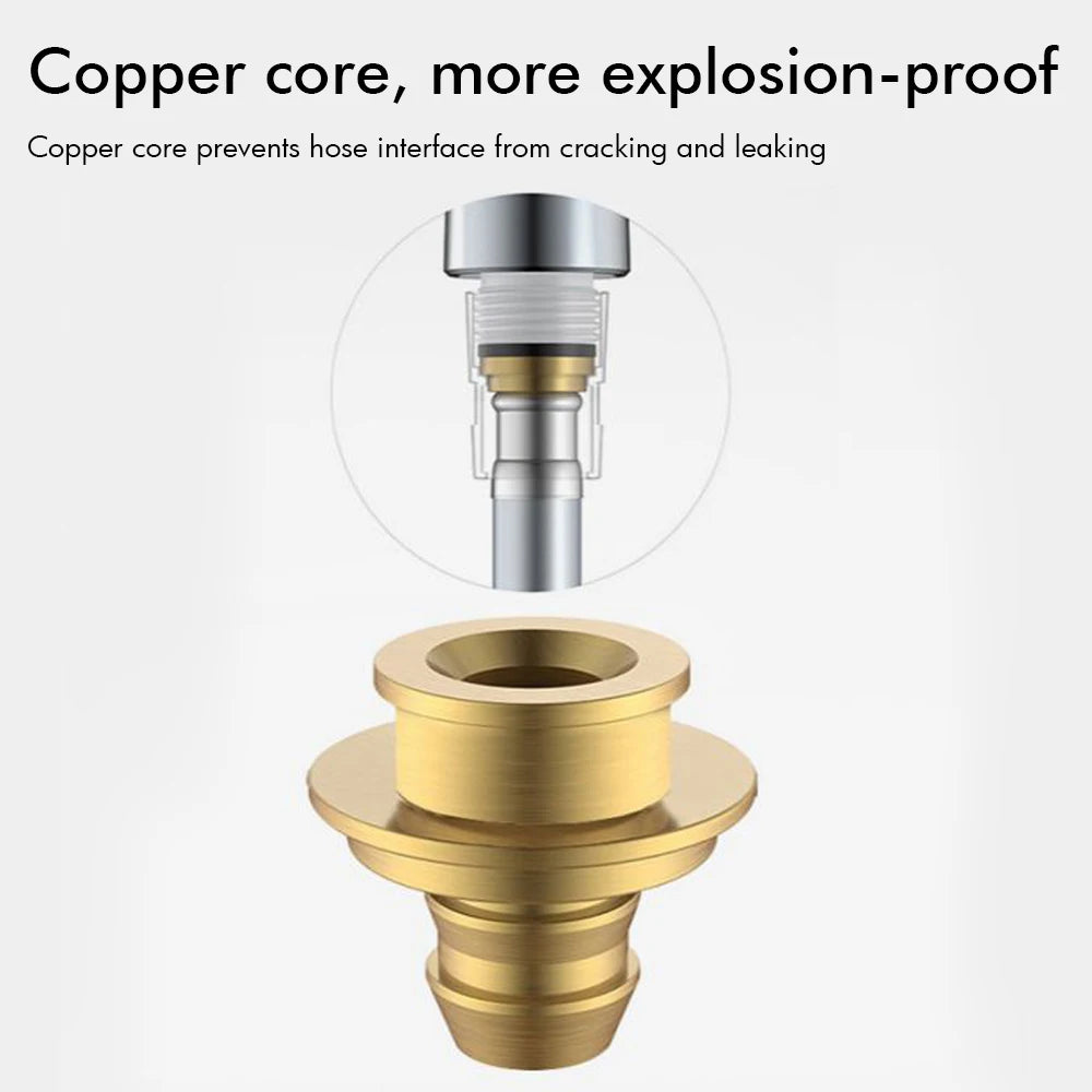 Shower Hose Accessories Rubber Tube 1.2/1.5M Bidet Sprayer Replacement ABS Flexible Handheld Shower Hose Non Toxic Spare Tube