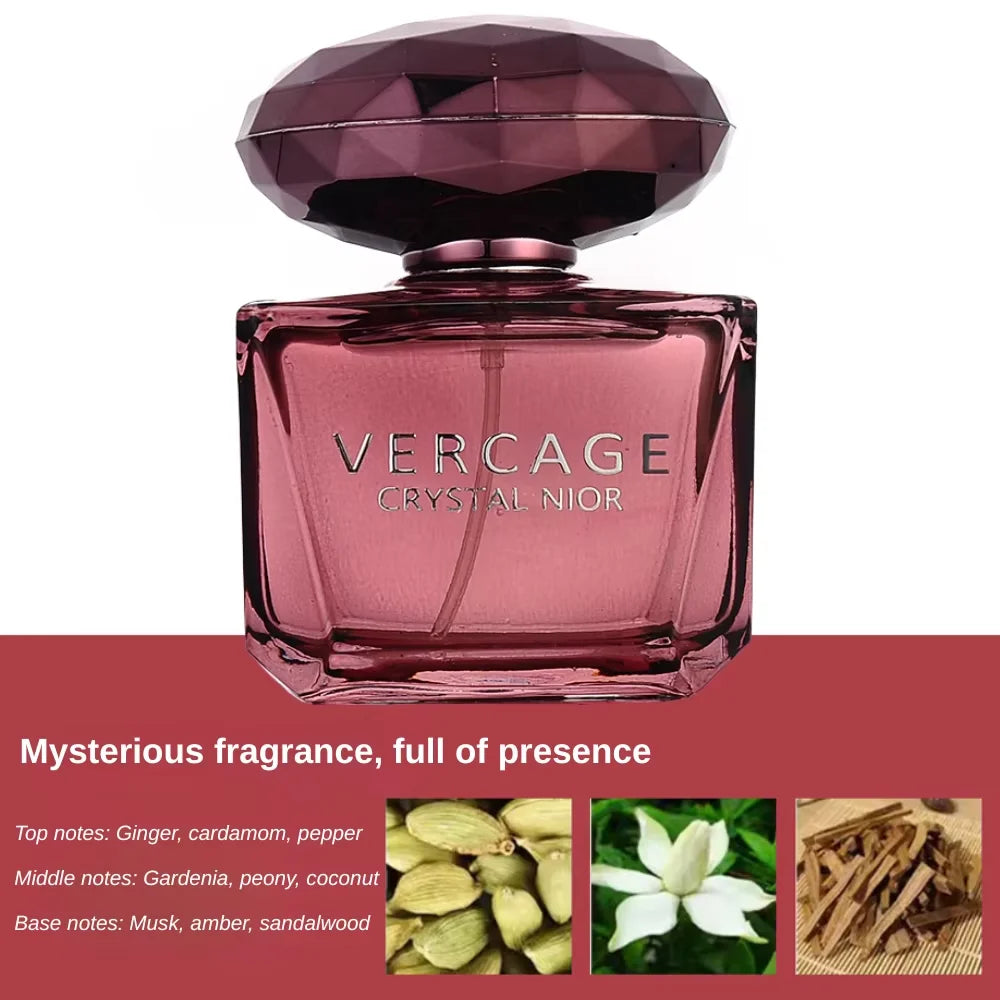 Tidesmit Crystal Diamond perfume for women with Osmanthus, Peony, and Pomegranate, a light, elegant floral fragrance.