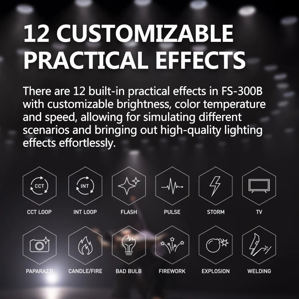 Nanlite FS-300B Bi-Color LED Video Light 350W Studio Lighting Tidesmit