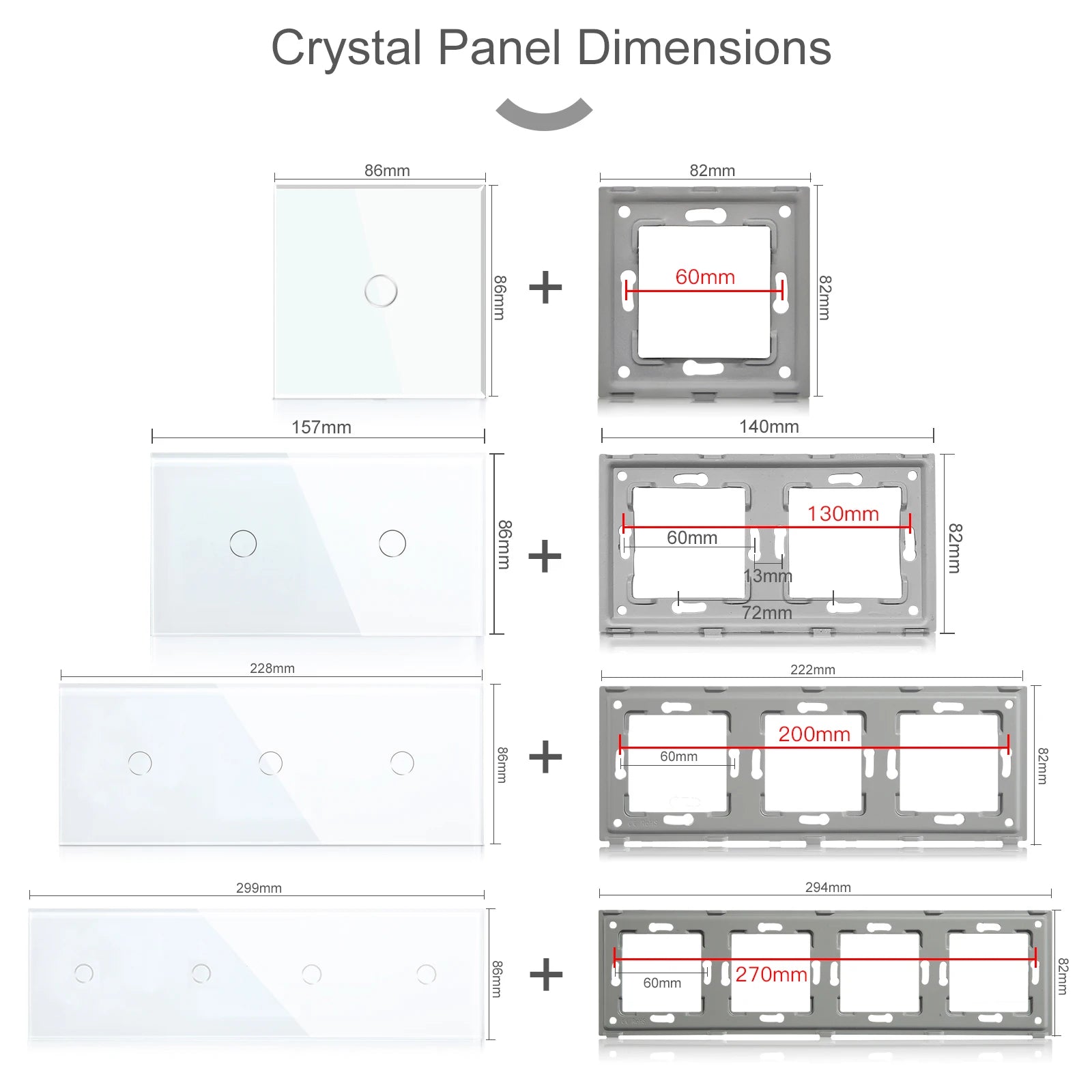 WiFi Smart Light Switch - Glass Touch Panel | Tidesmit Home Automation Tidesmit