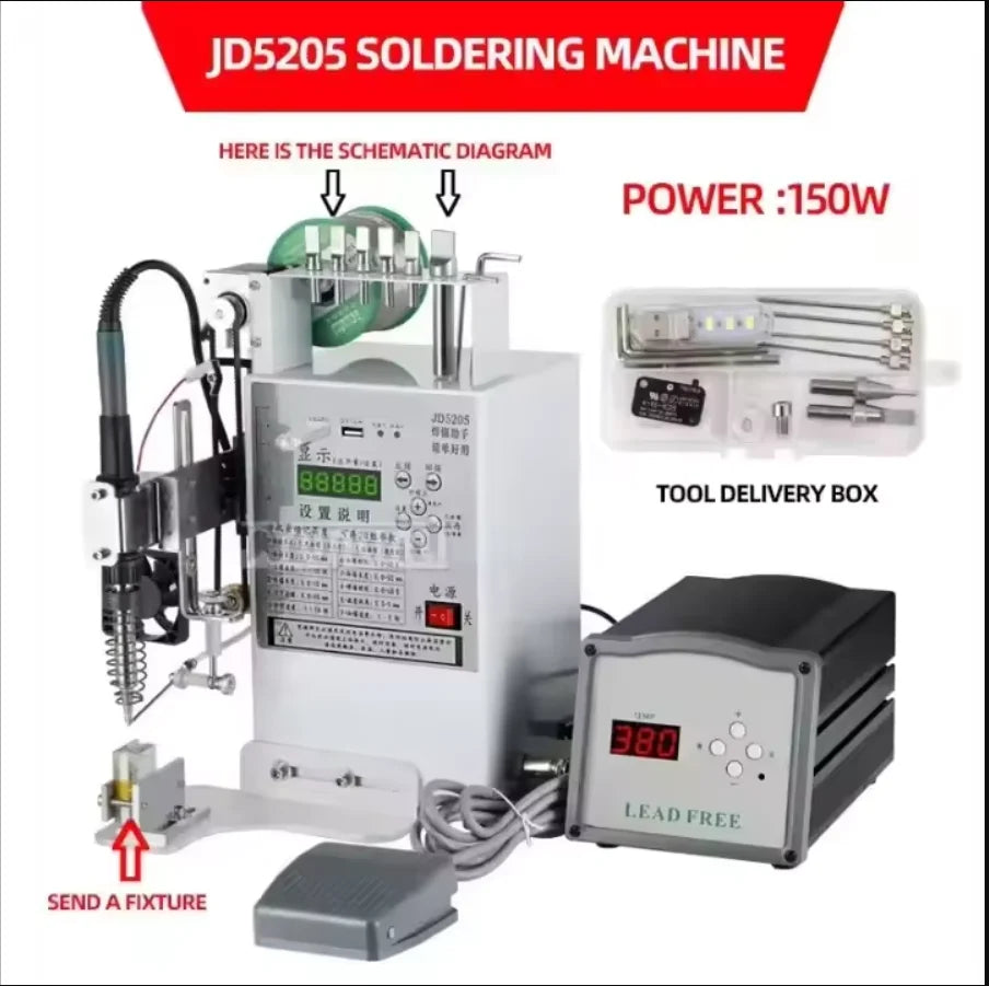 Semi Automatic Soldering Station 200W Electric Pedal Welder 150W Tidesmit