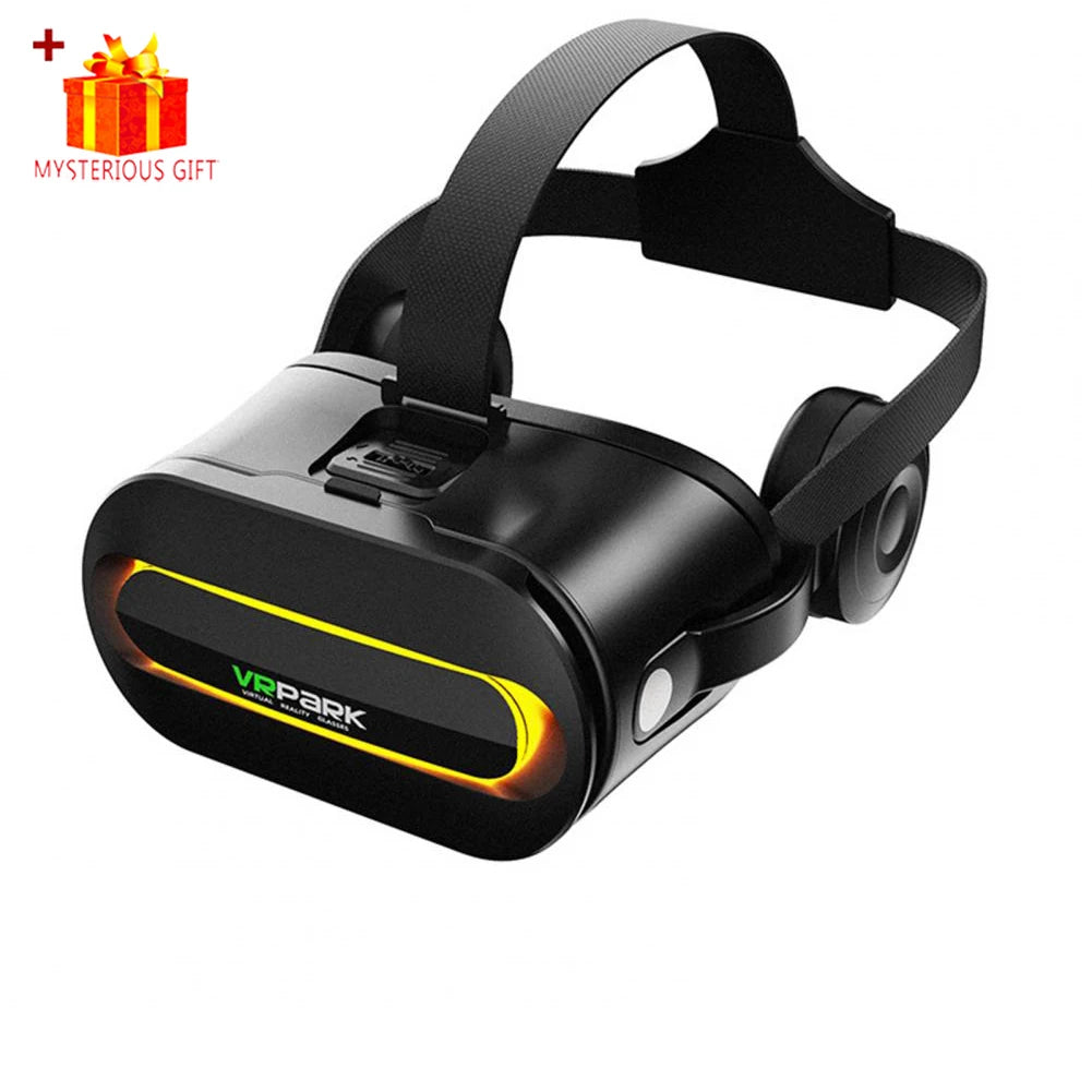 VR Headset for Smartphones - Adjustable Immersive Smart Glasses Only Black VR Tidesmit
