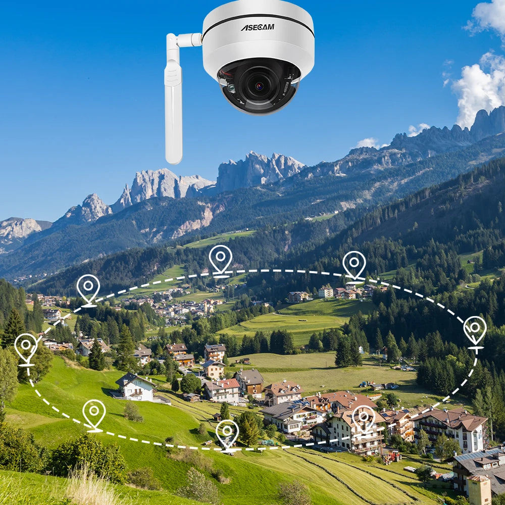 5MP PTZ Wifi ip Camera Outdoor Dome 5X Optical Zoom POE Audio Onvif P2P IMX335 Human tracking CCTV Security Camera